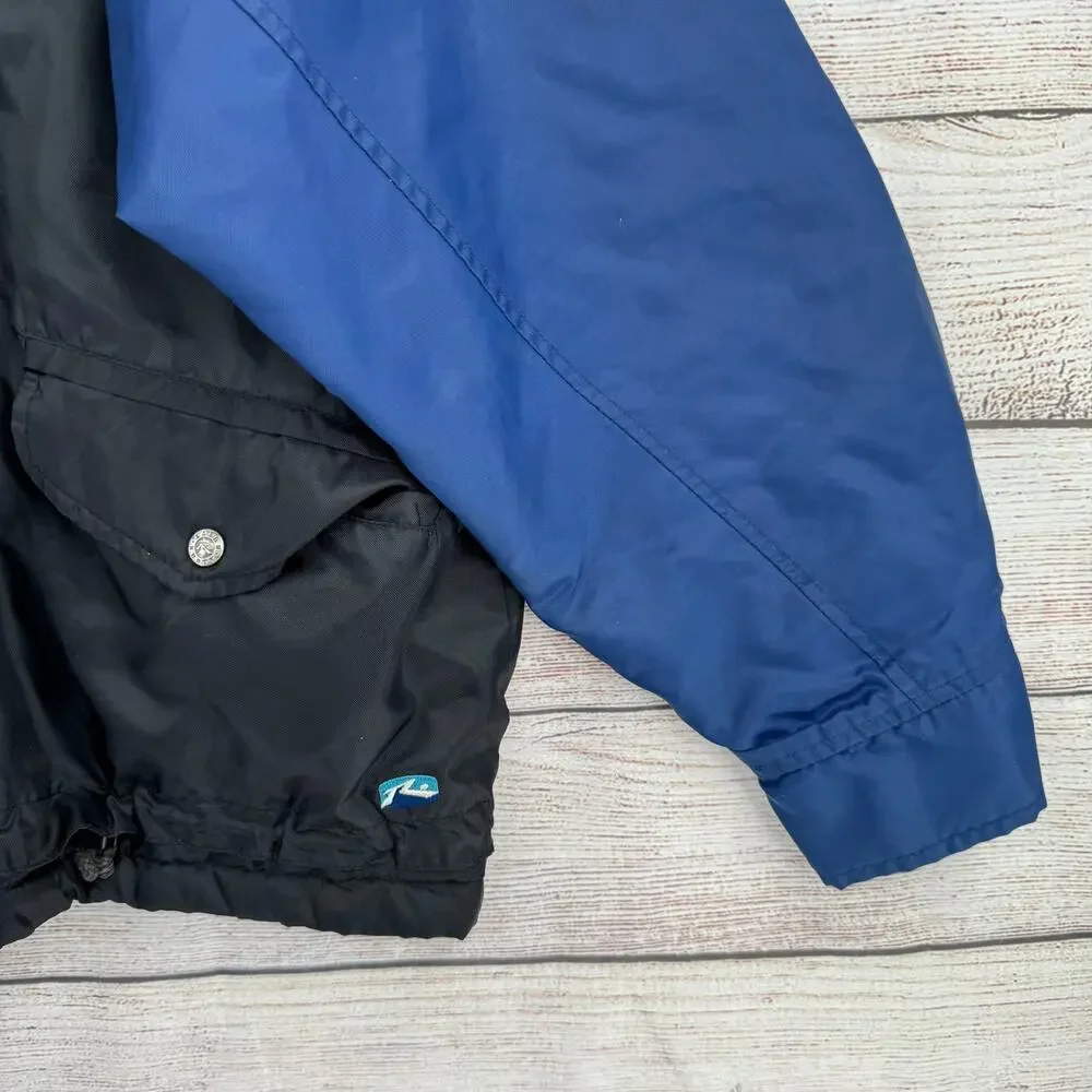Vintage Rusty Thermolite Quilt Lined Insulated Jacket Mens Medium Blue Black‎